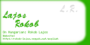 lajos rokob business card